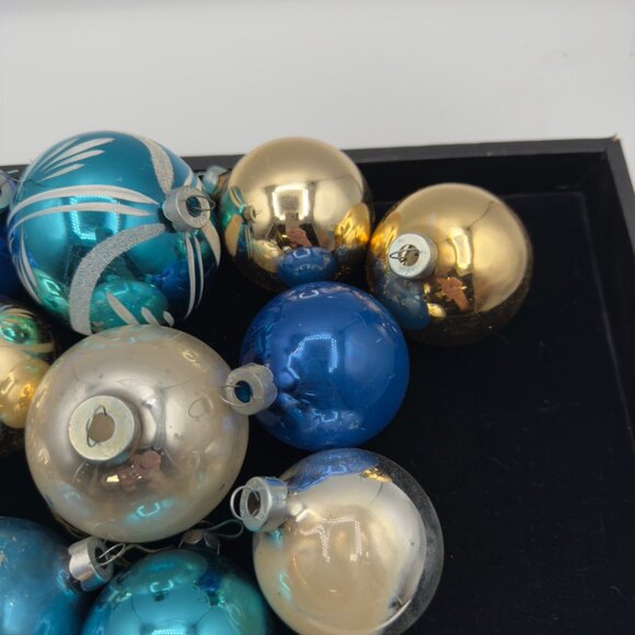 Vintage Mercury Glass Christmas Ornaments Rauch Made in USA - Picture 15 of 15